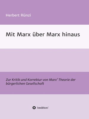 cover image of Mit Marx über Marx hinaus